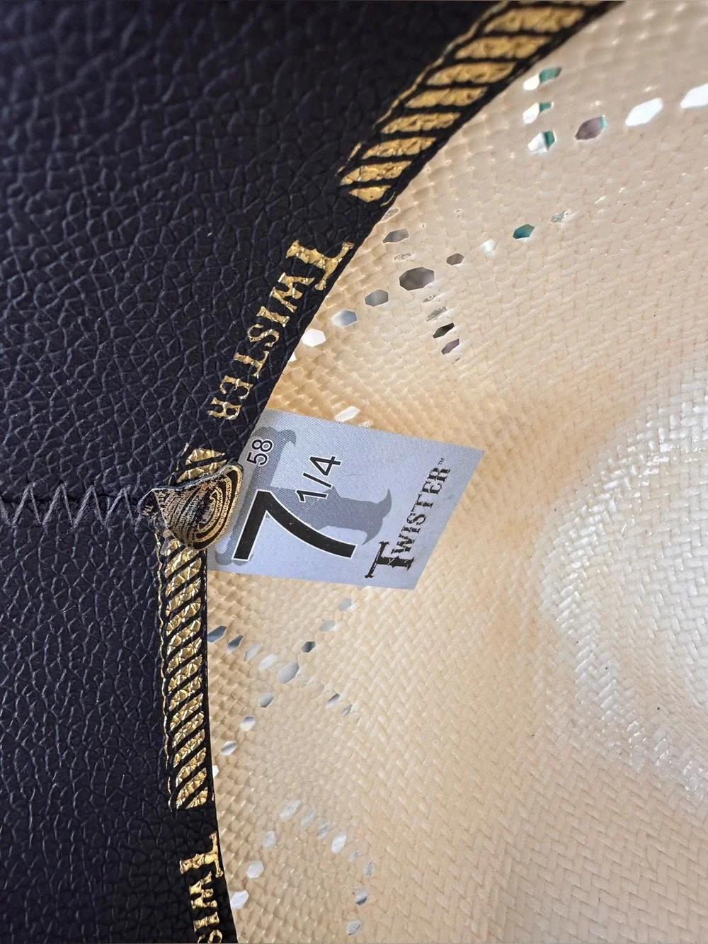 7 1/4 Twister 5x Western Straw Cowboy Hat